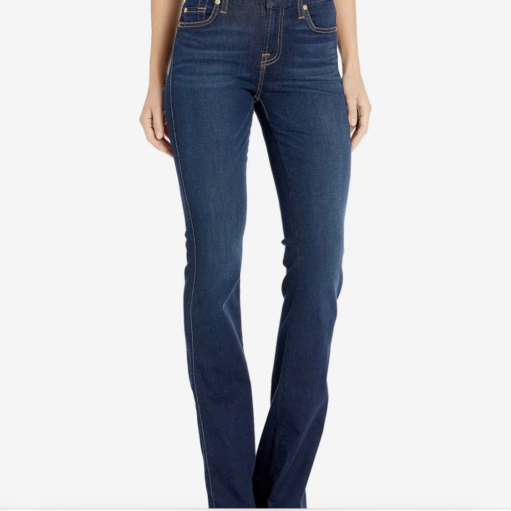 !!SALE!! NWT 7 For All Mankind Kimmi  Bootcut  low rise dark blue jeans Size 28